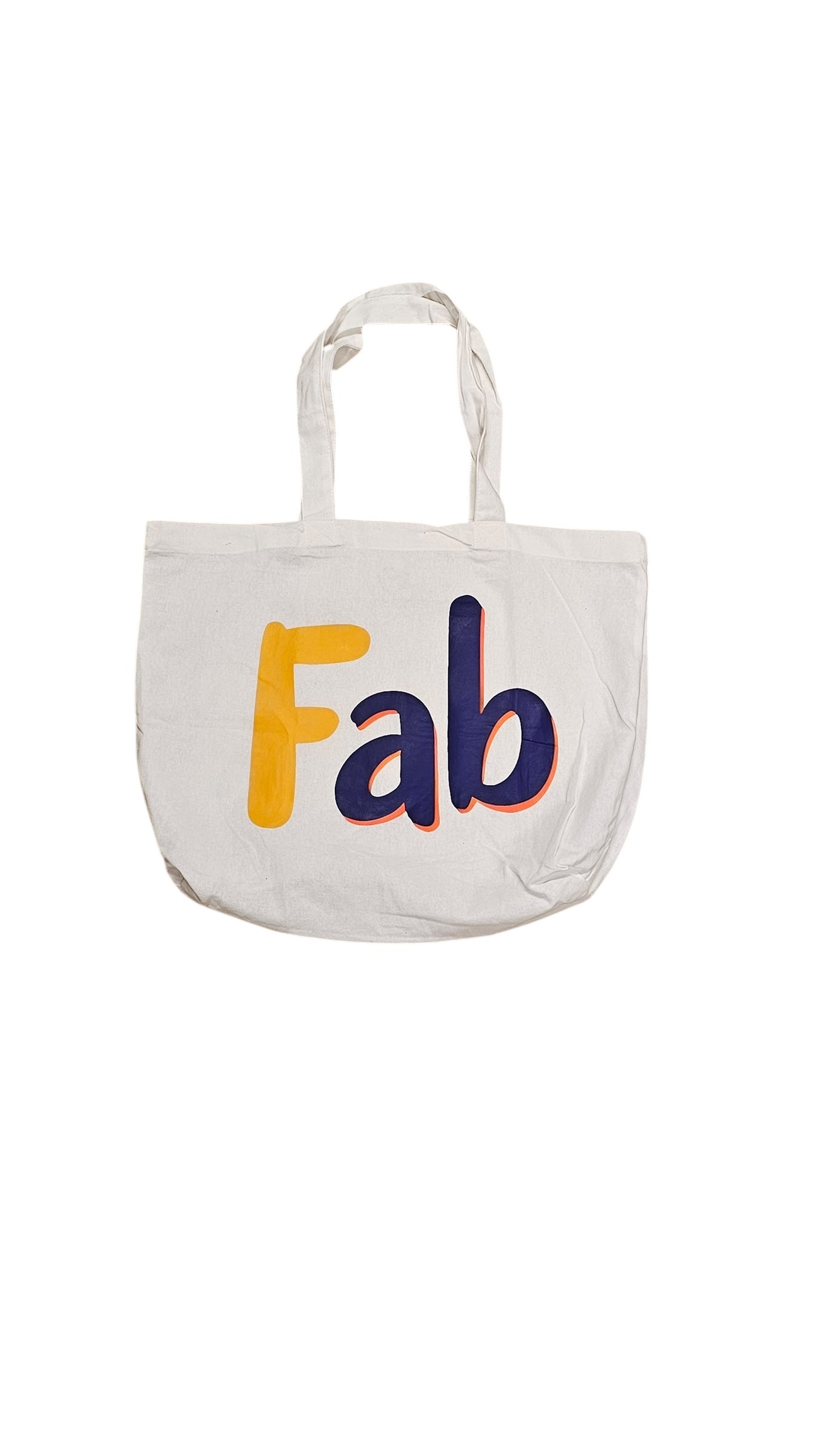 Fab•ulous All White Cotton Tote – Bold, Bright & Unapologetically You