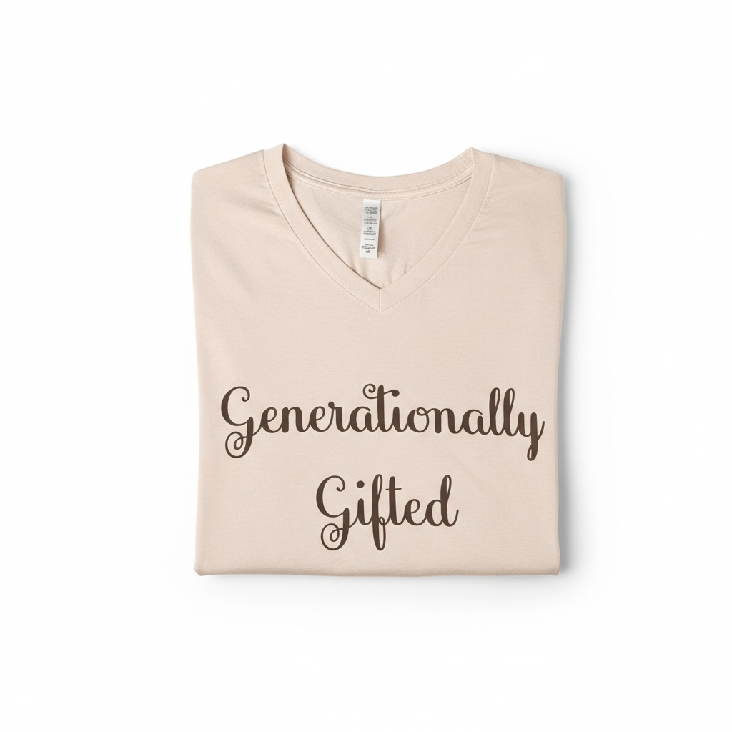 Generationally Gifted Hand Dyed Beige Graphic Tee