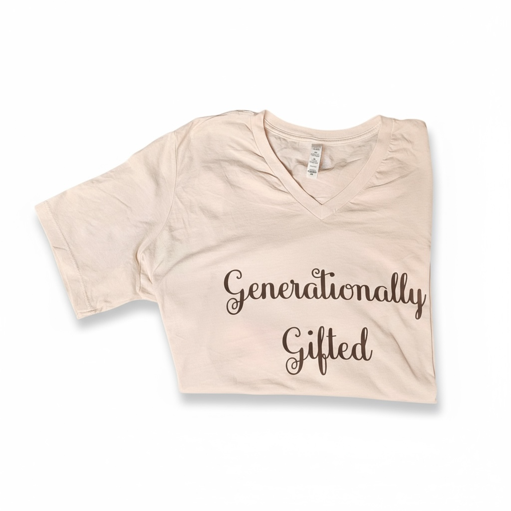 Generationally Gifted Hand Dyed Beige Graphic Tee