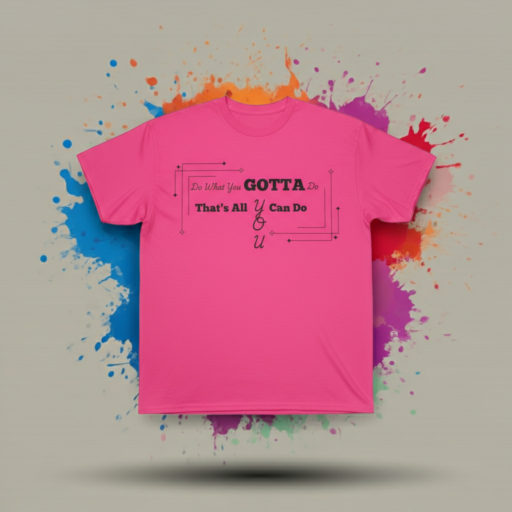 Do What You Gotta Do Graphic Tee Next Size Up – Hot Pink Edition