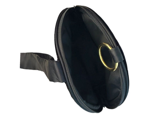 Black Velvet Horseshoe Wrist Purse