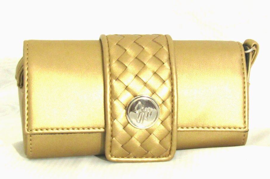 JM Collection Small Golden Cylinder Purse NWOT