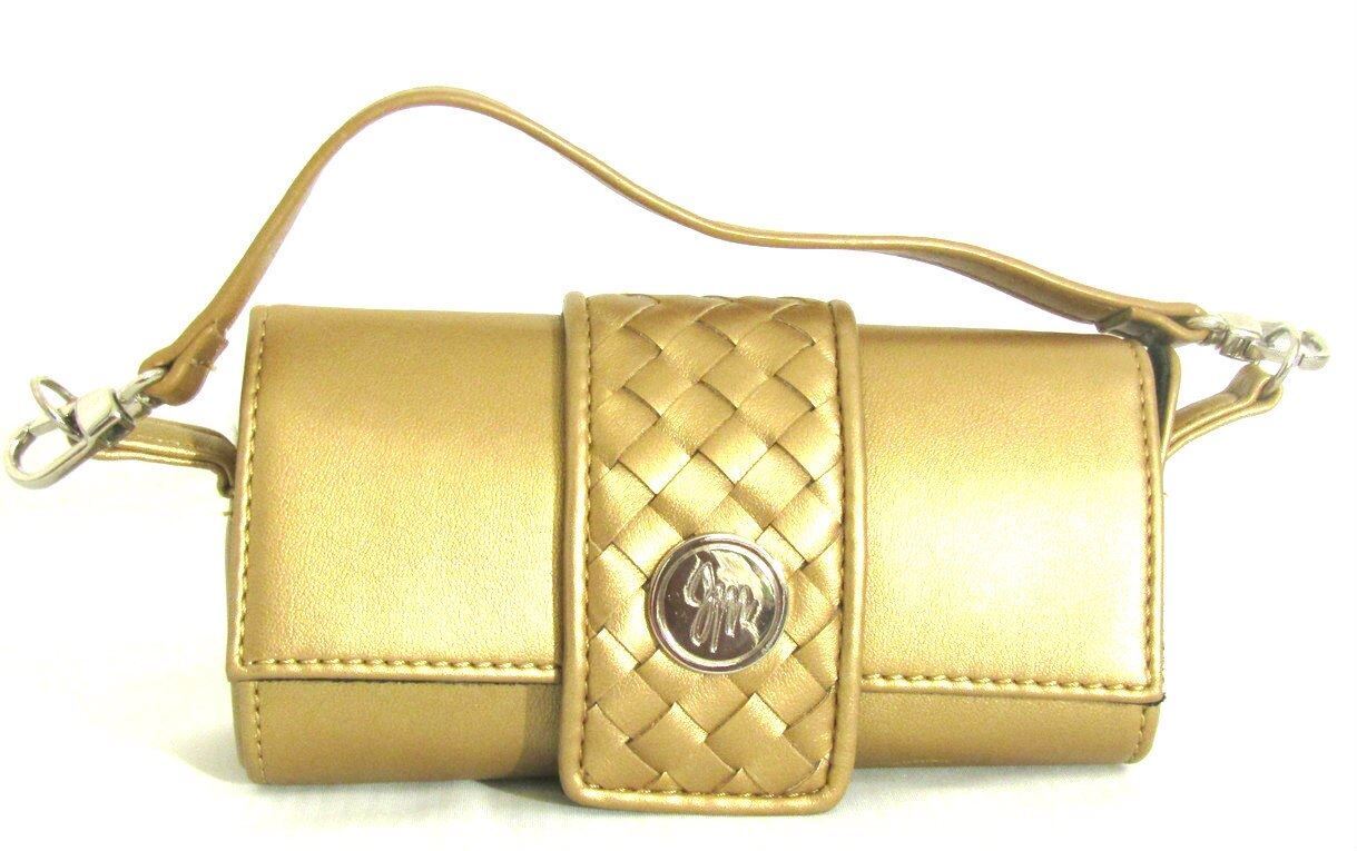 JM Collection Small Golden Cylinder Purse NWOT