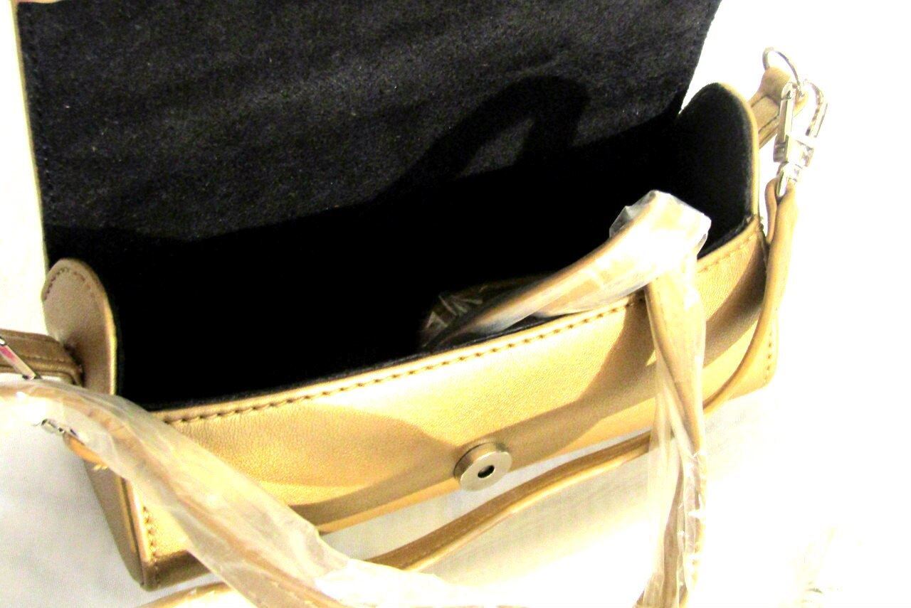 JM Collection Small Golden Cylinder Purse NWOT
