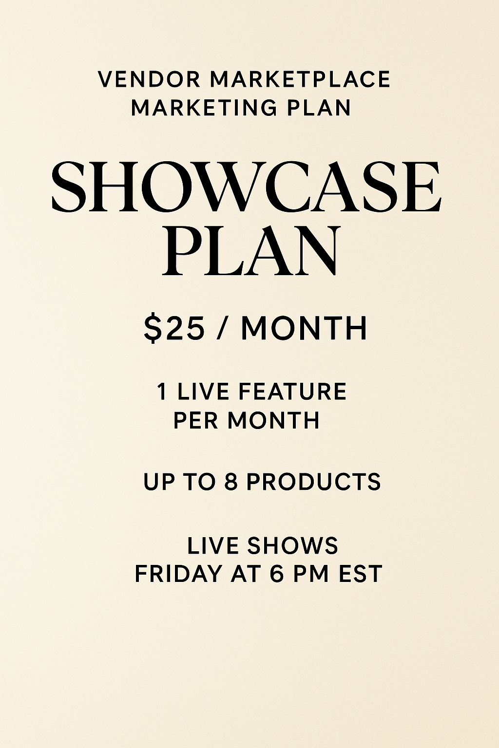 Monthly Vendor Subscription