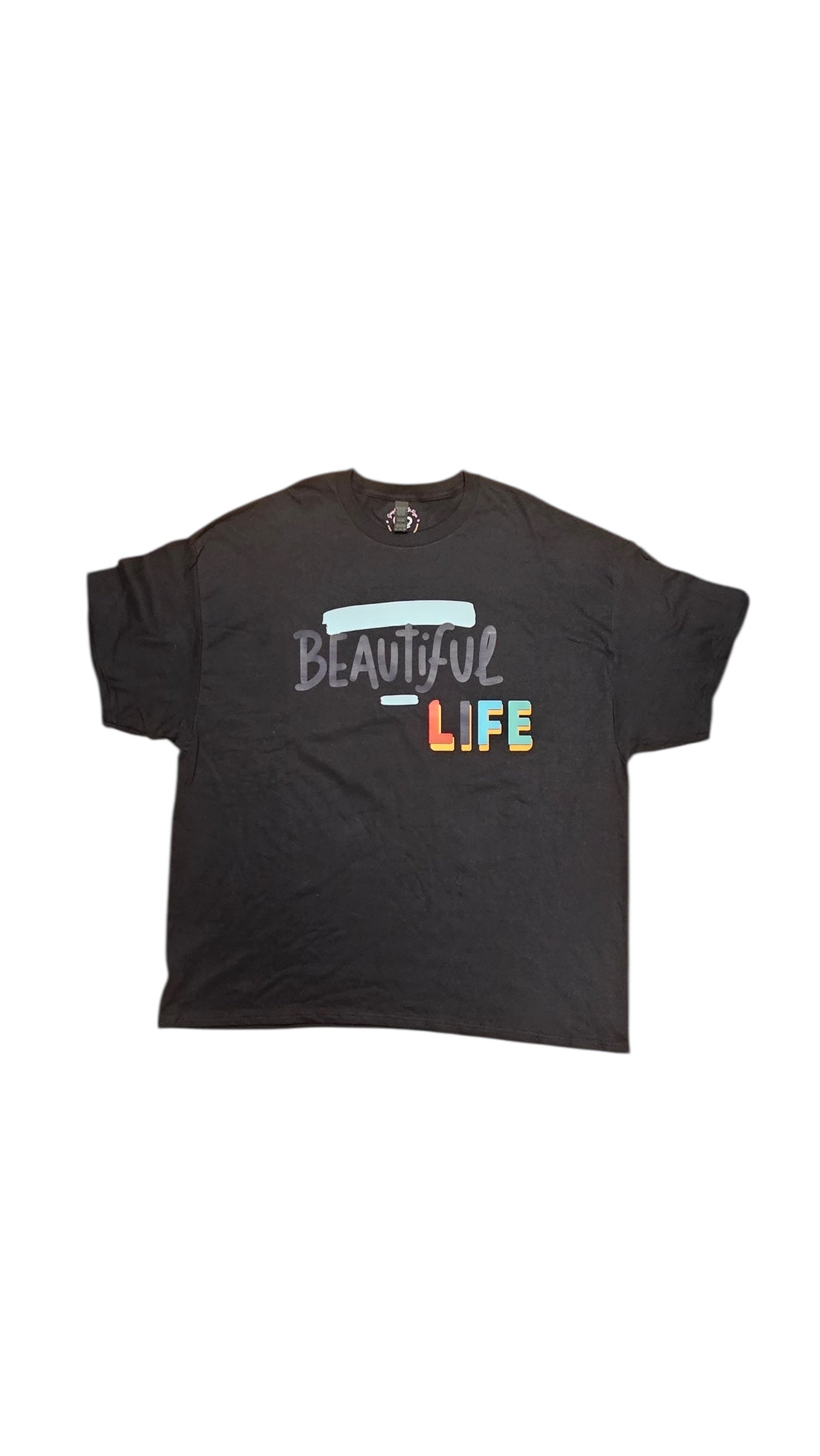 Beautiful Life Retro Style Graphic Tee and Hat Set