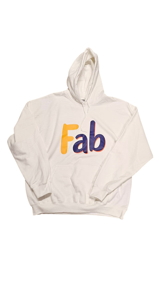 Fab•ulous All White Hoodie – Bold, Bright & Unapologetically You LMT ED