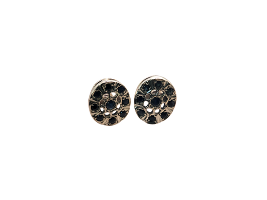 Oval Sapphire Earrings Set in Solid Sterling Silver